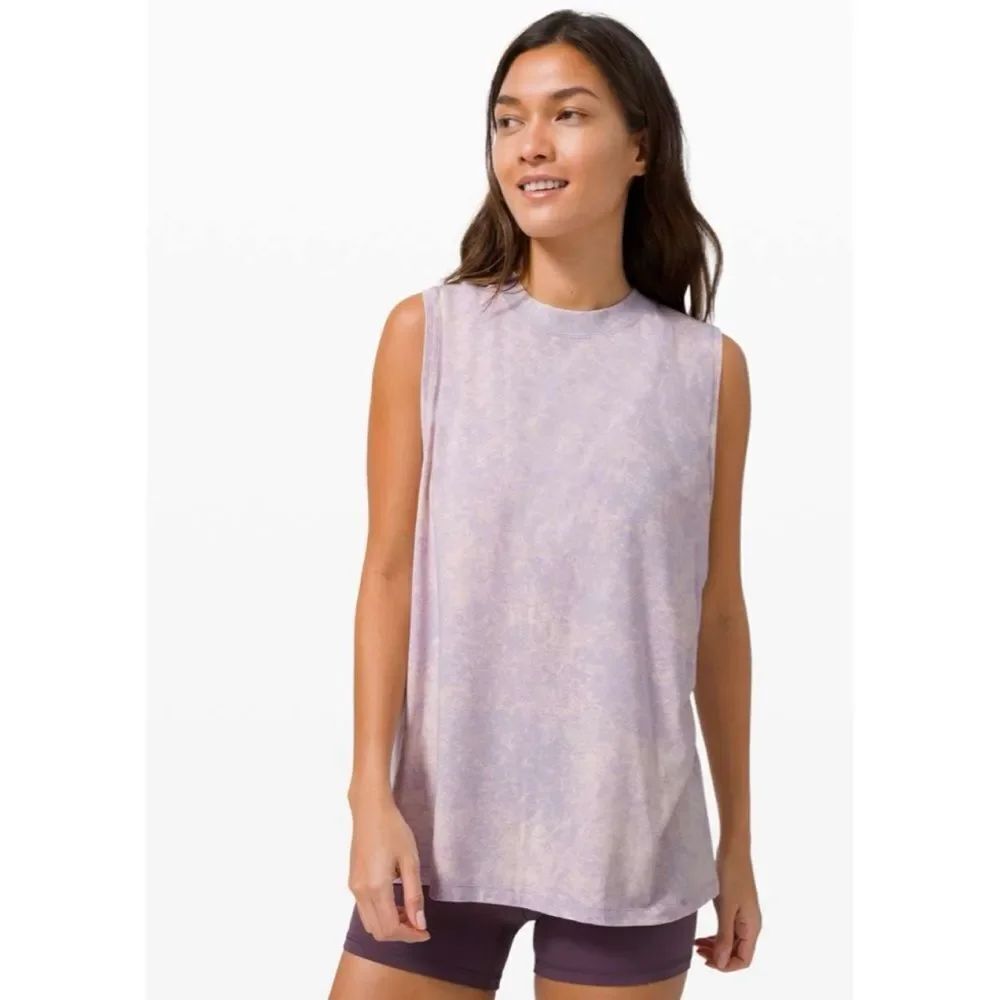 Lululemon All Yours Boyfriend Tank *Wash Cloudy Faint Lavender Size 8
